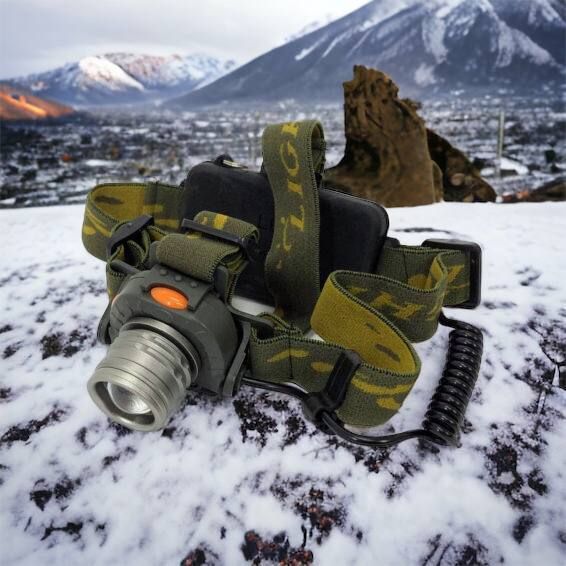 Налобний ліхтар тактичний Bailong BL-1505\602B SENSOR з датчиком руху, Ліхтарик налобний led 00022892 фото