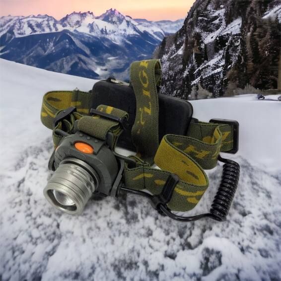 Налобний ліхтар тактичний Bailong BL-1505\602B SENSOR з датчиком руху, Ліхтарик налобний led 00022892 фото