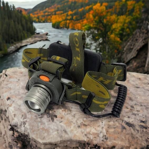 Налобний ліхтар тактичний Bailong BL-1505\602B SENSOR з датчиком руху, Ліхтарик налобний led 00022892 фото