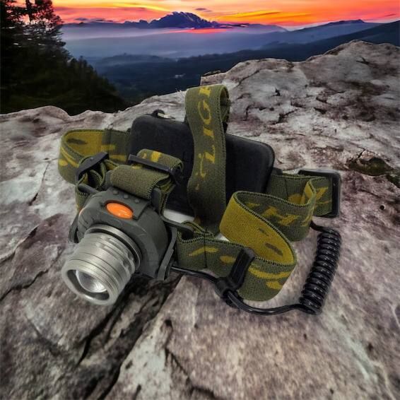 Налобний ліхтар тактичний Bailong BL-1505\602B SENSOR з датчиком руху, Ліхтарик налобний led 00022892 фото