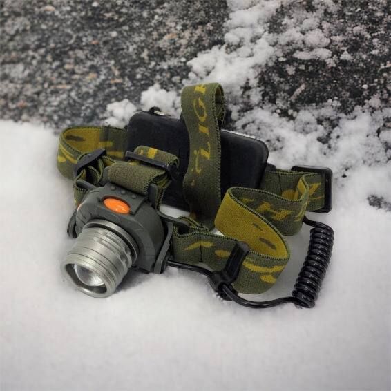 Налобний ліхтар тактичний Bailong BL-1505\602B SENSOR з датчиком руху, Ліхтарик налобний led 00022892 фото