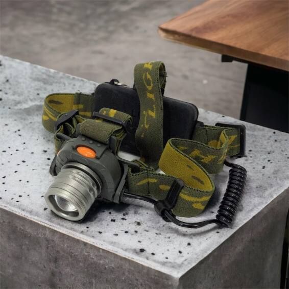 Налобний ліхтар тактичний Bailong BL-1505\602B SENSOR з датчиком руху, Ліхтарик налобний led 00022892 фото
