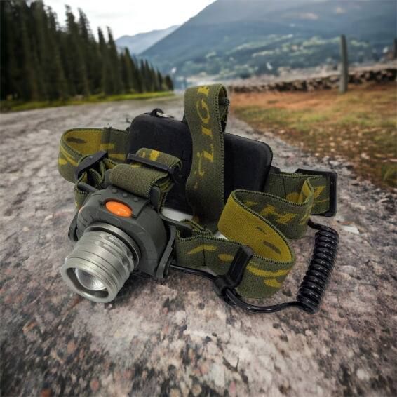 Налобний ліхтар тактичний Bailong BL-1505\602B SENSOR з датчиком руху, Ліхтарик налобний led 00022892 фото