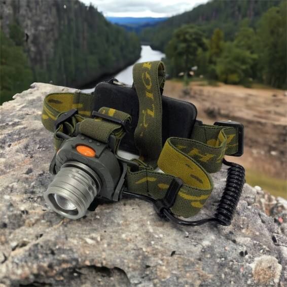 Налобний ліхтар тактичний Bailong BL-1505\602B SENSOR з датчиком руху, Ліхтарик налобний led 00022892 фото