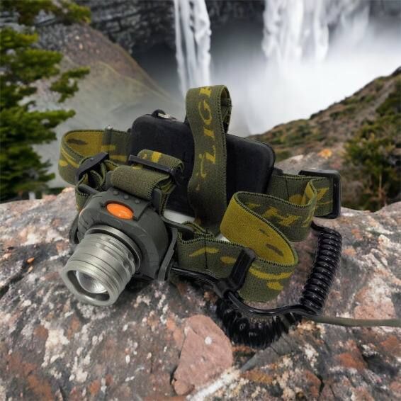 Налобний ліхтар тактичний Bailong BL-1505\602B SENSOR з датчиком руху, Ліхтарик налобний led 00022892 фото