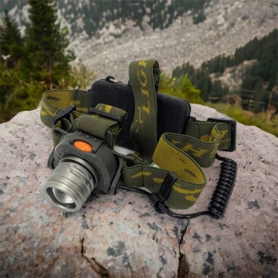 Налобний ліхтар тактичний Bailong BL-1505\602B SENSOR з датчиком руху, Ліхтарик налобний led 00022892 фото