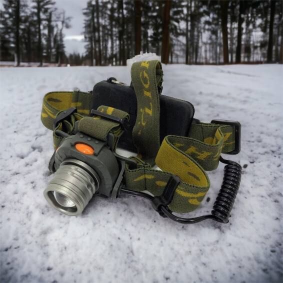 Налобний ліхтар тактичний Bailong BL-1505\602B SENSOR з датчиком руху, Ліхтарик налобний led 00022892 фото