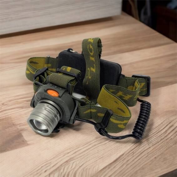 Налобний ліхтар тактичний Bailong BL-1505\602B SENSOR з датчиком руху, Ліхтарик налобний led 00022892 фото