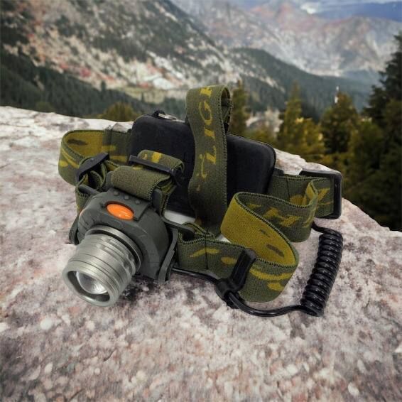 Налобний ліхтар тактичний Bailong BL-1505\602B SENSOR з датчиком руху, Ліхтарик налобний led 00022892 фото