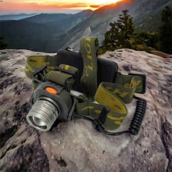 Налобний ліхтар тактичний Bailong BL-1505\602B SENSOR з датчиком руху, Ліхтарик налобний led 00022892 фото