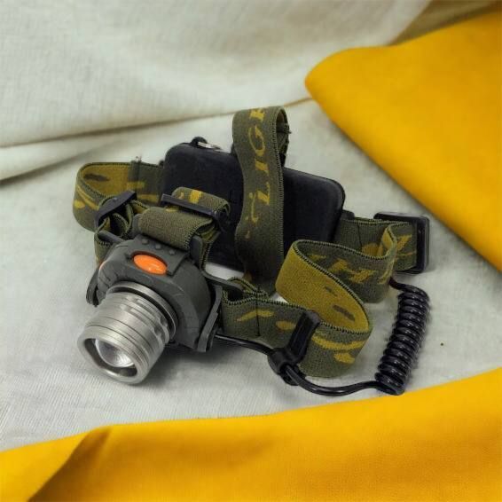 Налобний ліхтар тактичний Bailong BL-1505\602B SENSOR з датчиком руху, Ліхтарик налобний led 00022892 фото