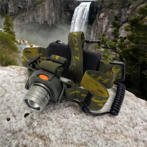 Налобний ліхтар тактичний Bailong BL-1505\602B SENSOR з датчиком руху, Ліхтарик налобний led 00022892 фото