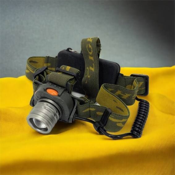 Налобний ліхтар тактичний Bailong BL-1505\602B SENSOR з датчиком руху, Ліхтарик налобний led 00022892 фото