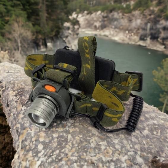 Налобний ліхтар тактичний Bailong BL-1505\602B SENSOR з датчиком руху, Ліхтарик налобний led 00022892 фото