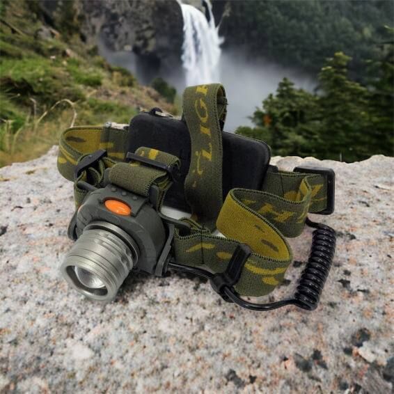 Налобний ліхтар тактичний Bailong BL-1505\602B SENSOR з датчиком руху, Ліхтарик налобний led 00022892 фото