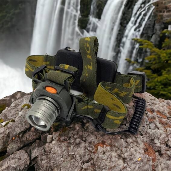 Налобний ліхтар тактичний Bailong BL-1505\602B SENSOR з датчиком руху, Ліхтарик налобний led 00022892 фото