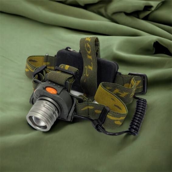 Налобний ліхтар тактичний Bailong BL-1505\602B SENSOR з датчиком руху, Ліхтарик налобний led 00022892 фото