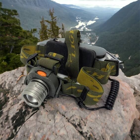 Налобний ліхтар тактичний Bailong BL-1505\602B SENSOR з датчиком руху, Ліхтарик налобний led 00022892 фото