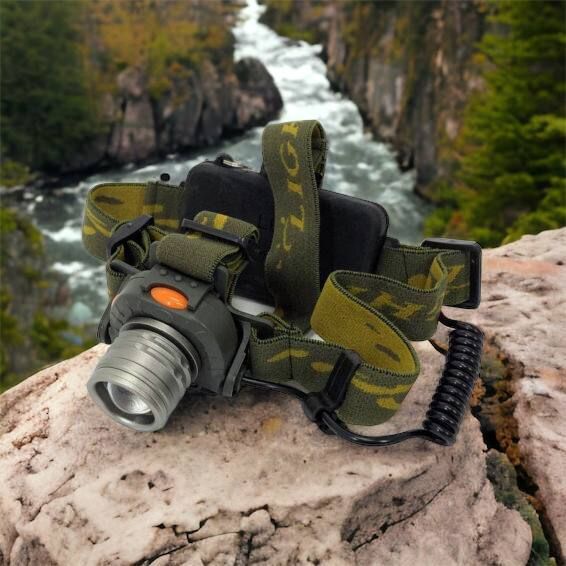 Налобний ліхтар тактичний Bailong BL-1505\602B SENSOR з датчиком руху, Ліхтарик налобний led 00022892 фото