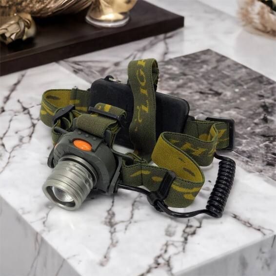 Налобний ліхтар тактичний Bailong BL-1505\602B SENSOR з датчиком руху, Ліхтарик налобний led 00022892 фото