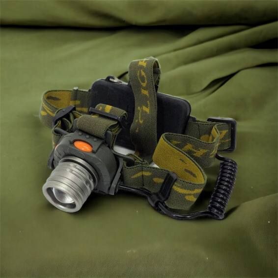 Налобний ліхтар тактичний Bailong BL-1505\602B SENSOR з датчиком руху, Ліхтарик налобний led 00022892 фото