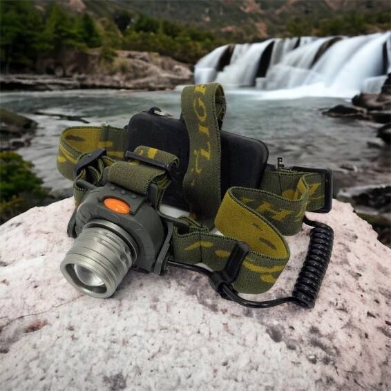 Налобний ліхтар тактичний Bailong BL-1505\602B SENSOR з датчиком руху, Ліхтарик налобний led 00022892 фото
