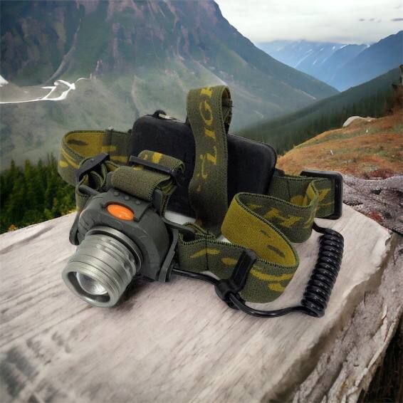 Налобний ліхтар тактичний Bailong BL-1505\602B SENSOR з датчиком руху, Ліхтарик налобний led 00022892 фото