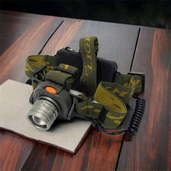 Налобний ліхтар тактичний Bailong BL-1505\602B SENSOR з датчиком руху, Ліхтарик налобний led 00022892 фото