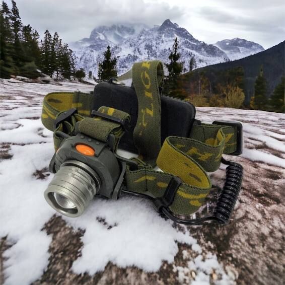 Налобний ліхтар тактичний Bailong BL-1505\602B SENSOR з датчиком руху, Ліхтарик налобний led 00022892 фото