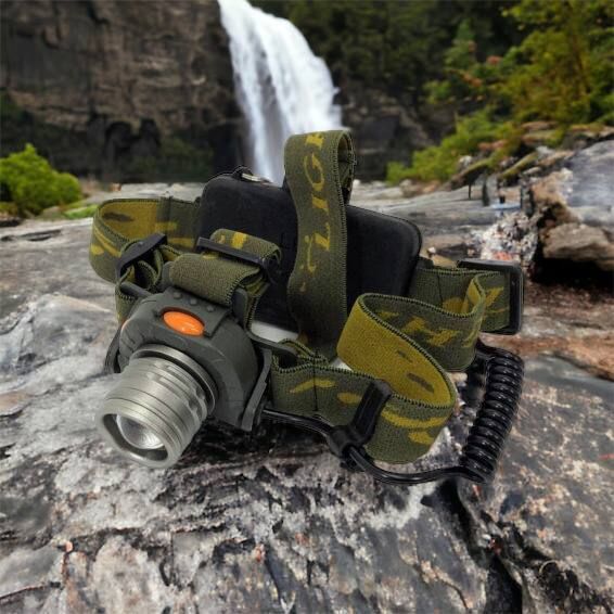 Налобний ліхтар тактичний Bailong BL-1505\602B SENSOR з датчиком руху, Ліхтарик налобний led 00022892 фото