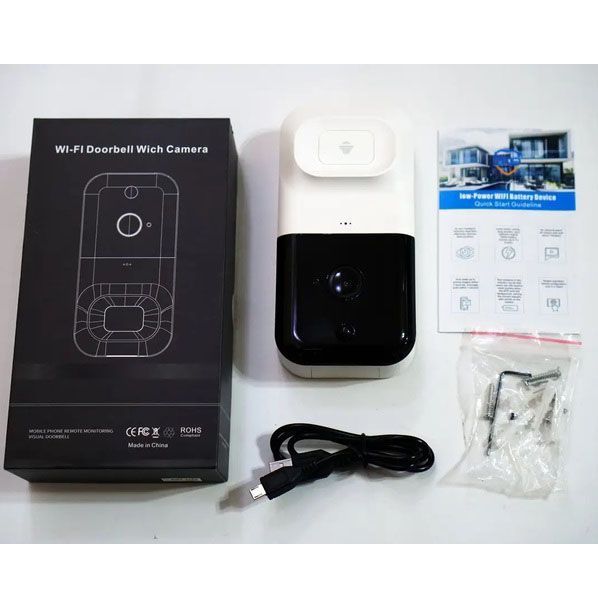 Беспроводная видеокамера дверного звонка домофон smart doorbell x5 wifi 00017293 фото