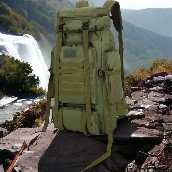 Тактичний рюкзак на 70л більший армійський баул, похідна сумка / Військовий рюкзак, тактичний рюкзак ВСУ 00018331 фото