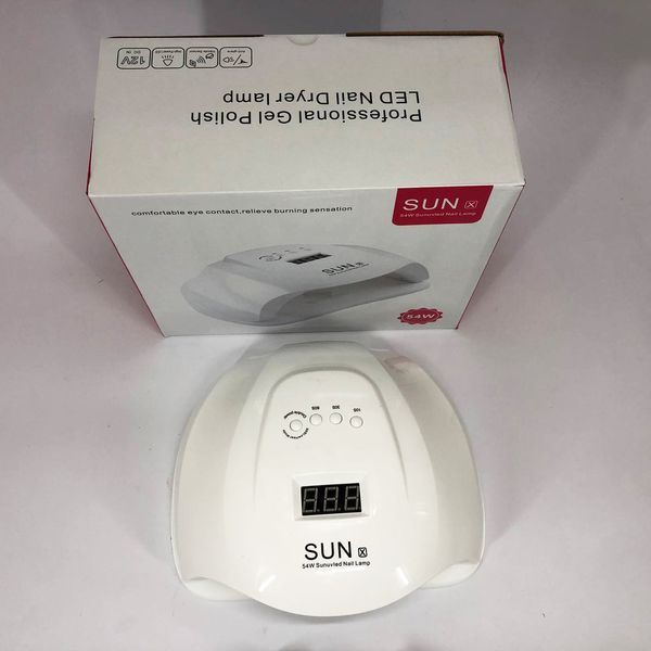 Професійна сушарка Sun X Beauty nail 54w FD 160A для нігтів, лампа для гель-лаку, Лампа майстра манікюру 00014476 фото