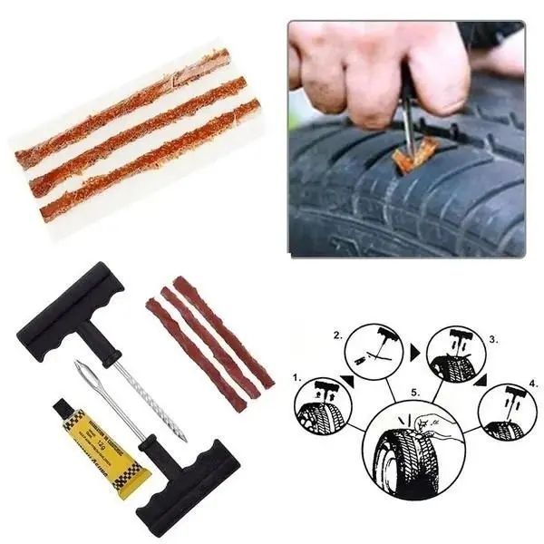 Набор для ремонта проколов бескамерных шин Tekin Tubeless Tire Repair Kit 00017134 фото