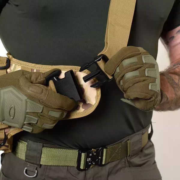 Тактическая сумка-рюкзак через плечо с Cordura 900D, камуфляж, трансформер, MOLLE 00018386 фото