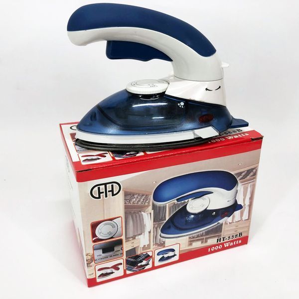Отпариватель Mini Steam Iron HT-558B, Утюг электрический паровой, Паровой утюг для одежды. Цвет: синий 00013292 фото