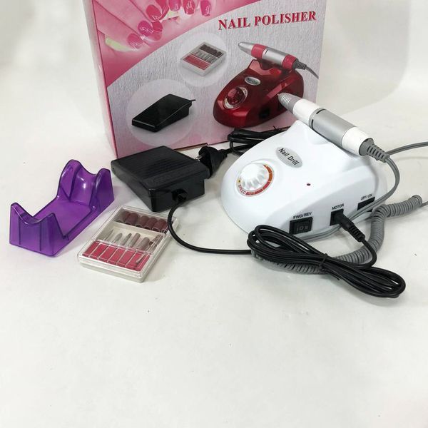 Фрезер для маникюра и педикюра Drill Pro Nail Drill, 30000 об/мин, фрезер для ногтей. Цвет: белый 00015218 фото