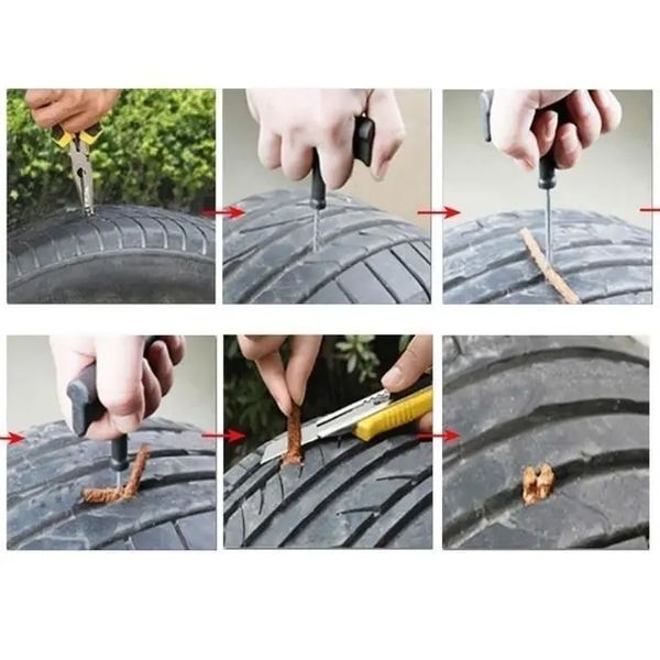 Набор для ремонта проколов бескамерных шин Tekin Tubeless Tire Repair Kit 00017134 фото