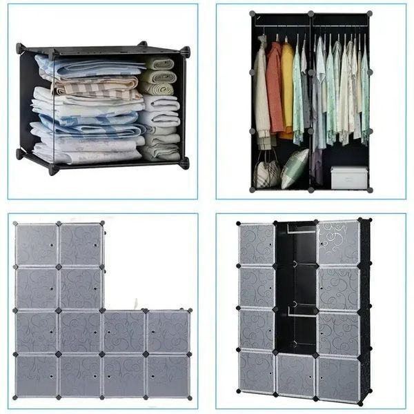 Пластиковый складной шкаф Storage Cube Cabinet 12 секций 00012743 фото