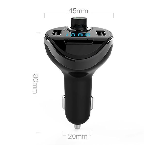 Трансмиттер для авто FM MOD-T20, USB, MicroSD. Цвет: черный 00017004 фото