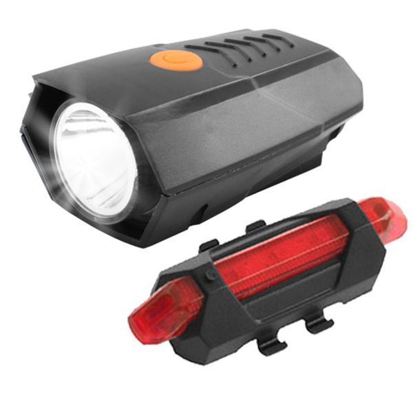 Велосипедний ліхтар із габаритами BSK-178-1-XPG +STOP-5SMD, Велосипедний ліхтар із фіксацією на кермо 00016745 фото