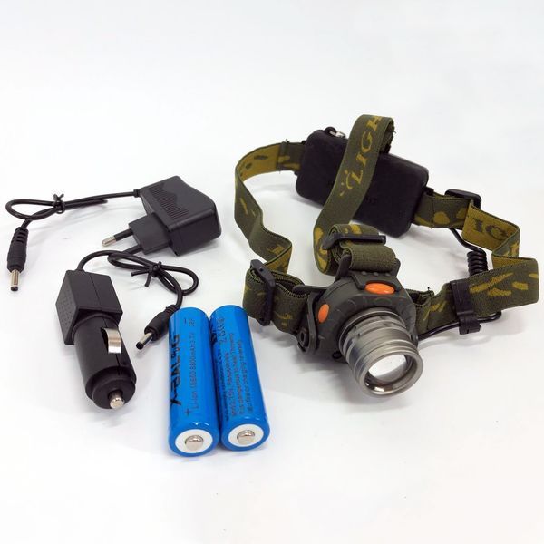 Налобний ліхтар тактичний Bailong BL-1505\602B SENSOR з датчиком руху, Ліхтарик налобний led 00022892 фото