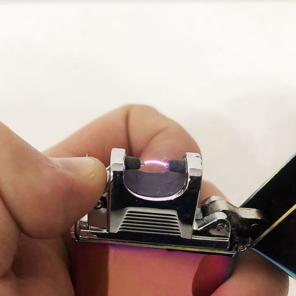 Зажигалка импульсная NB USB-215. Цвет: фиолетовый 00023292 фото