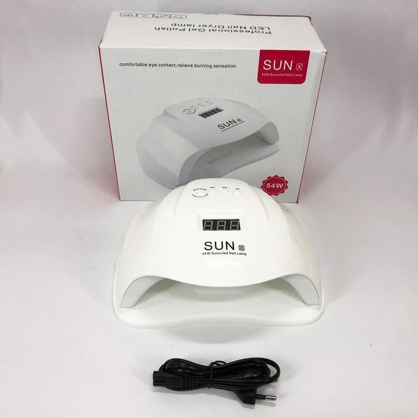 Професійна сушарка Sun X Beauty nail 54w FD 160A для нігтів, лампа для гель-лаку, Лампа майстра манікюру 00014476 фото