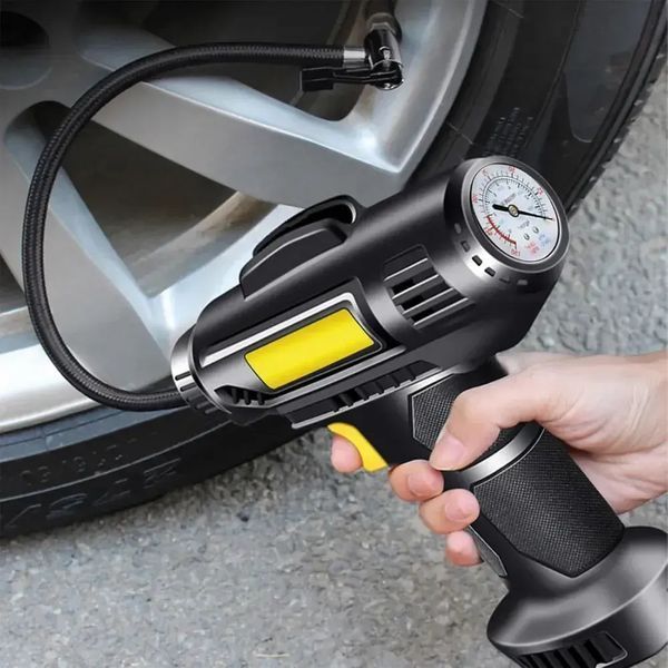 Насос для накачування шин, професійний портативний автокомпресор з дисплеєм Vehicle mounted pump AND LY-910 00016941 фото