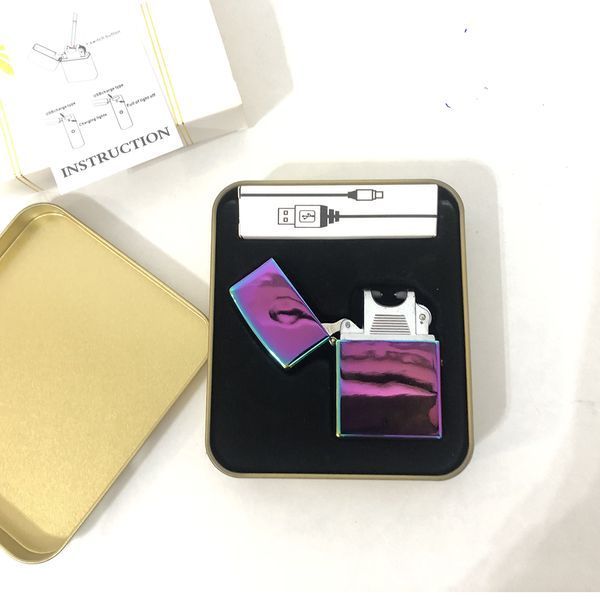 Зажигалка импульсная NB USB-215. Цвет: фиолетовый 00023292 фото
