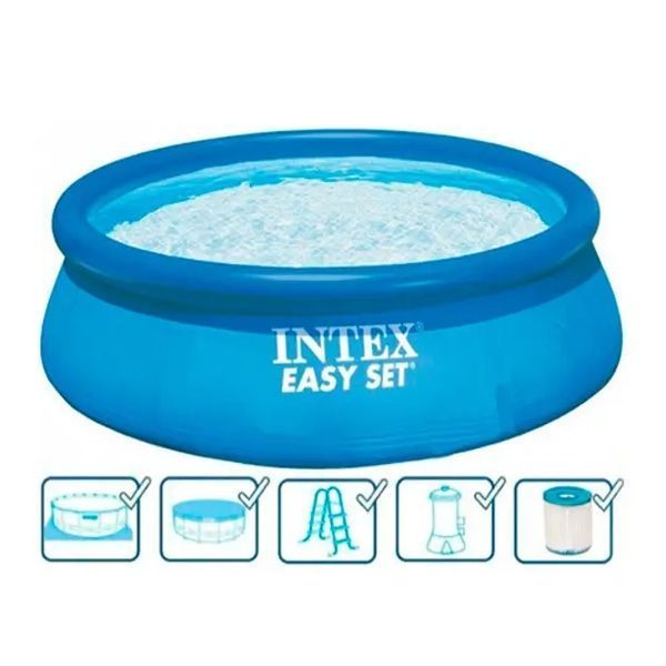 Надувной бескаркасный бассейн Intex 28142 (366-84см, 7290л) 00013930 фото