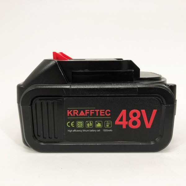 Литий-ионный аккумулятор KRAFFTEC 48V 1500mAh для электроинструментов, Акб для шуруповерта 00012678 фото