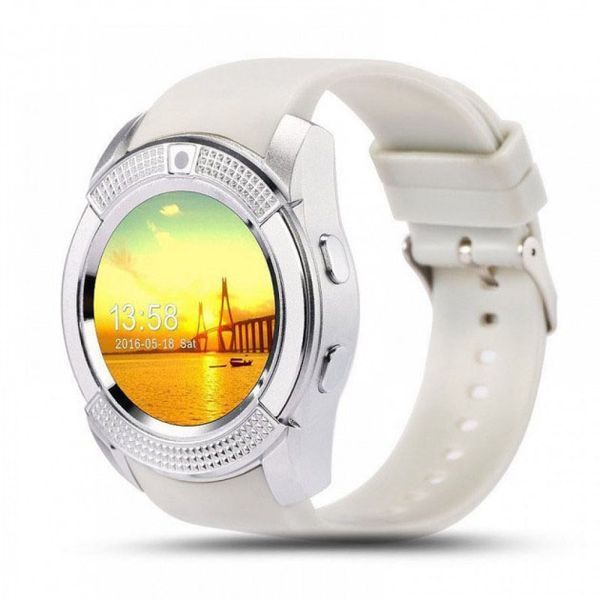 Розумний смарт-годинник Smart Watch V8. Колір: білий 00022432 фото
