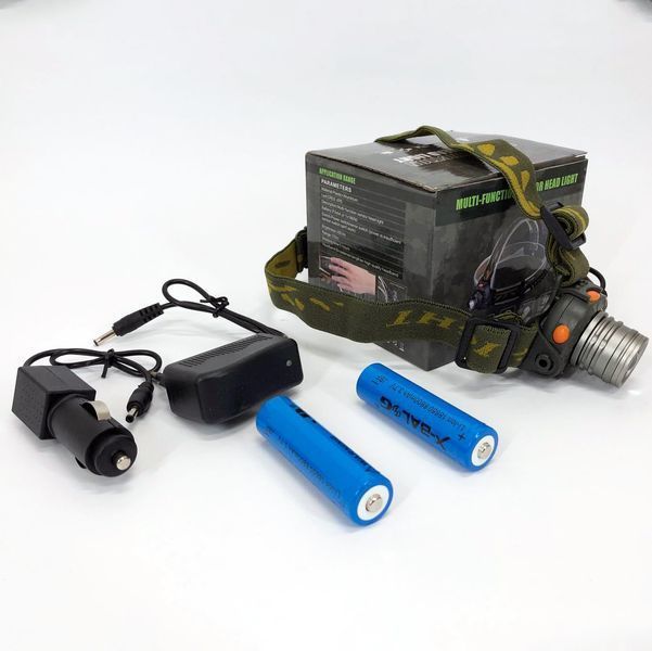 Налобний ліхтар тактичний Bailong BL-1505\602B SENSOR з датчиком руху, Ліхтарик налобний led 00022892 фото